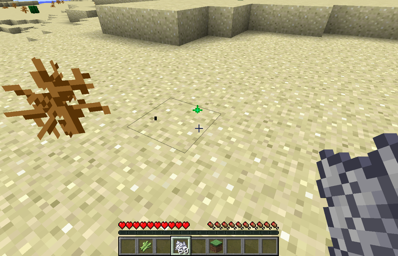 Bonemeal on sand