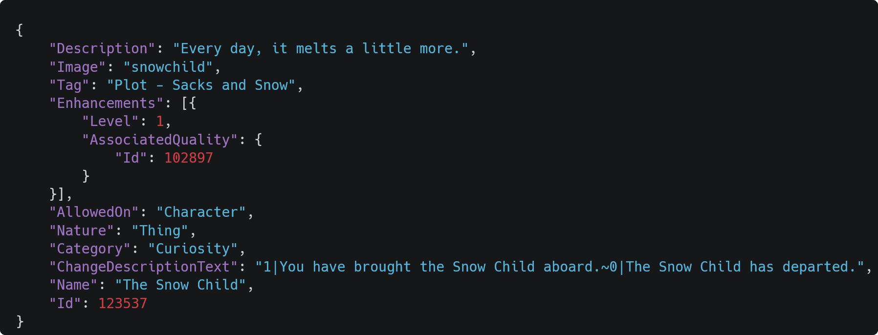 SnowChildSDLS