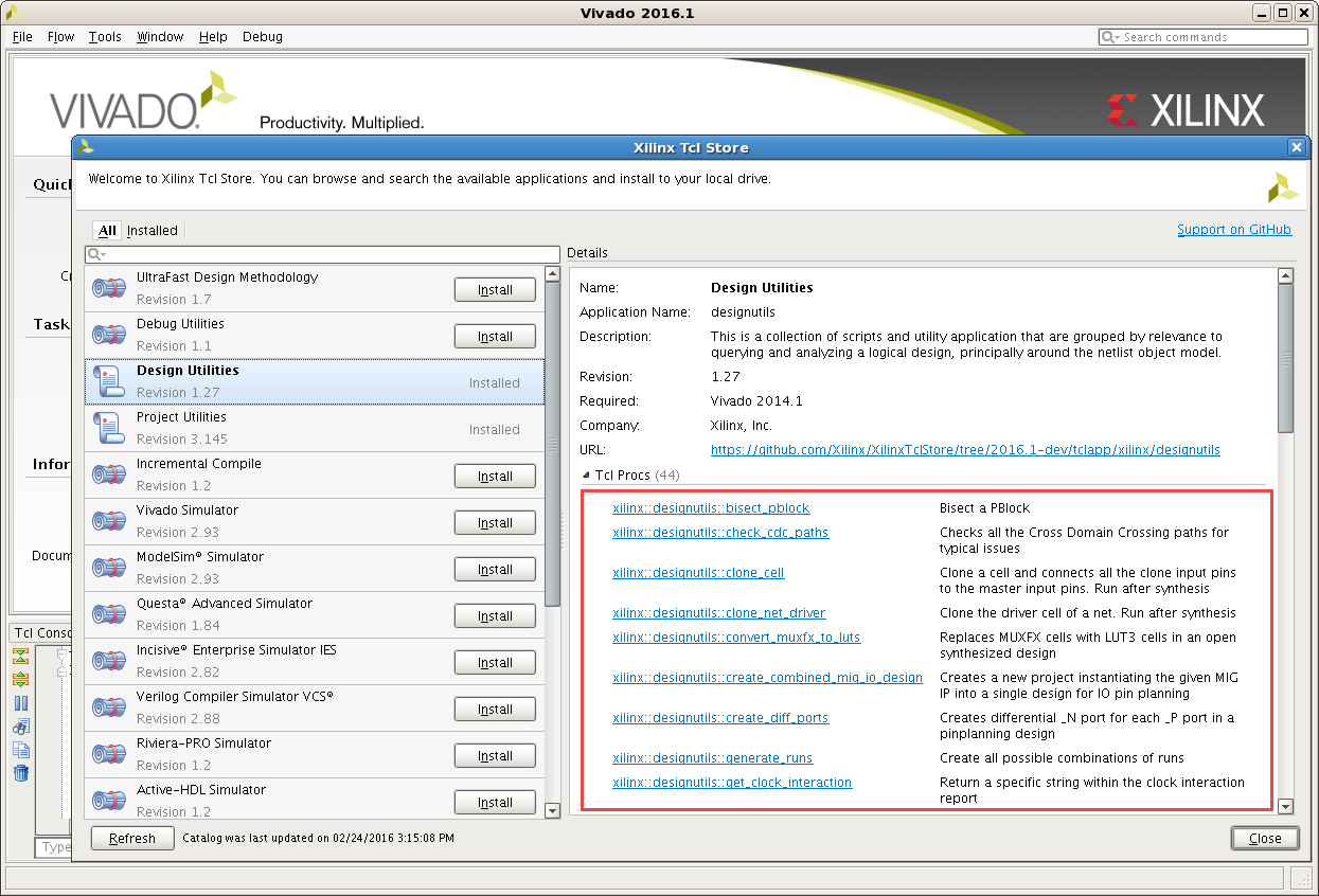 Figure 2 - Available Tcl Procs