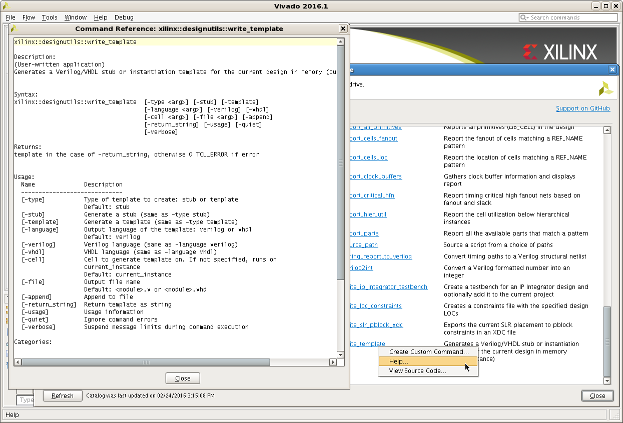 Figure 3 - Getting Help from a Proc