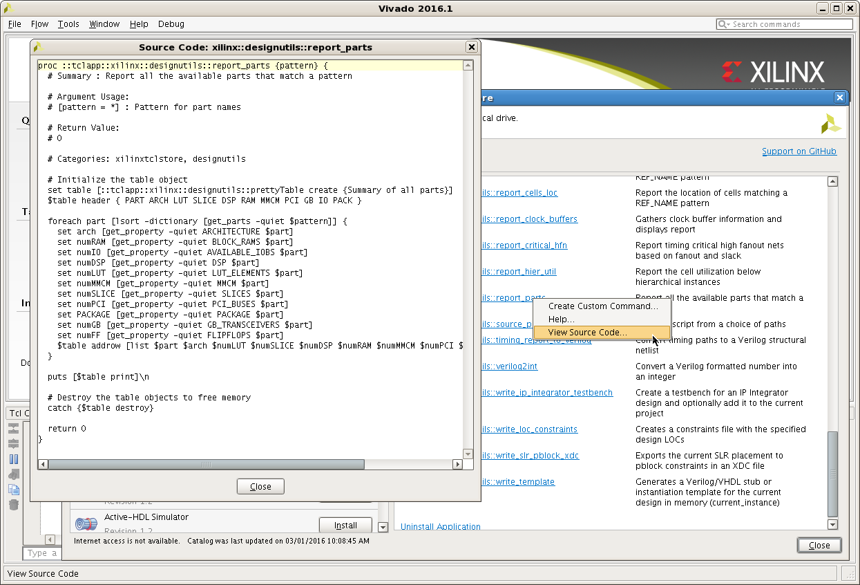 Figure 5 - Displaying Source Code from a Proc