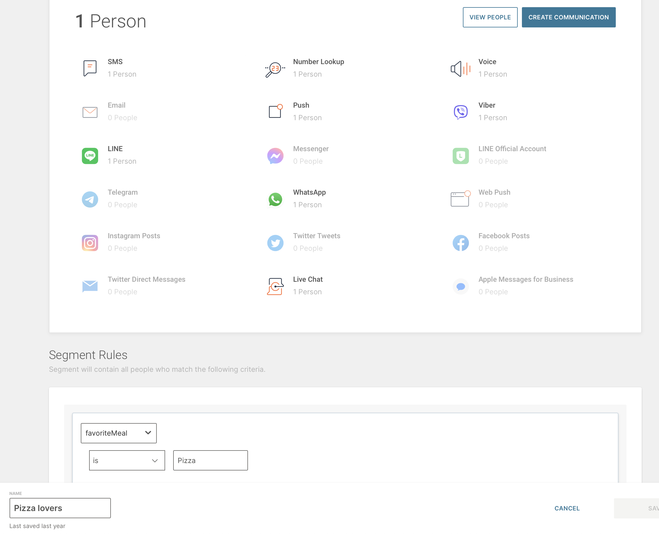 Create a Segment