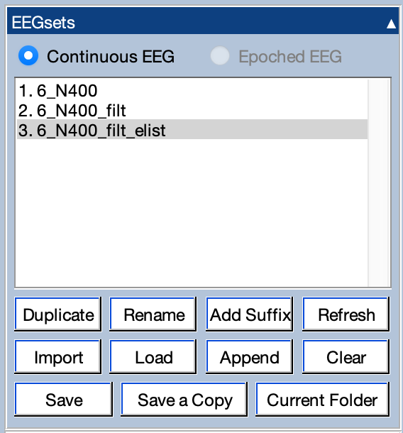 EEGsets Panel